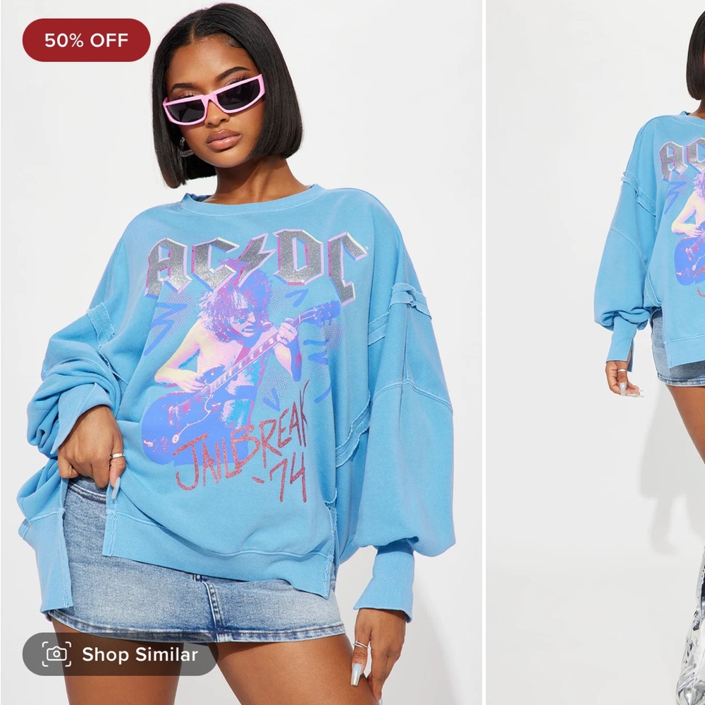 AC/DC oversized sweater